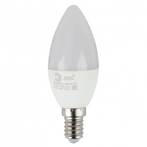 Лампа светодиодная ЭРА E14 6W 4000K матовая ECO LED B35-6W-840-E14 Б0020619