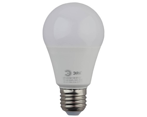 Лампа светодиодная ЭРА E27 13W 2700K матовая LED A60-13W-827-E27 Б0020536