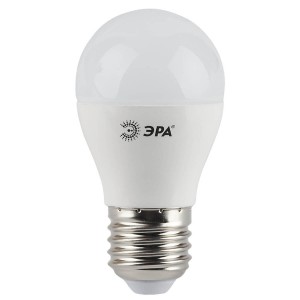 Лампа светодиодная ЭРА E27 5W 2700K матовая LED P45-5W-827-E27 Б0028486