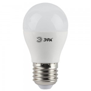 Лампа светодиодная ЭРА E27 5W 4000K матовая LED P45-5W-840-E27 Б0028488