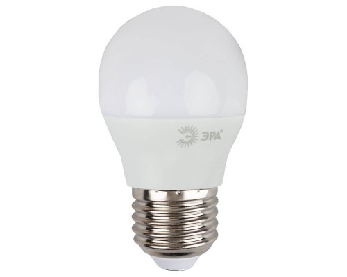 Лампа светодиодная ЭРА E27 9W 2700K матовая LED P45-9W-827-E27 Б0029043