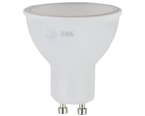 Лампа светодиодная ЭРА GU10 6W 2700K матовая LED MR16-6W-827-GU10 Б0020543