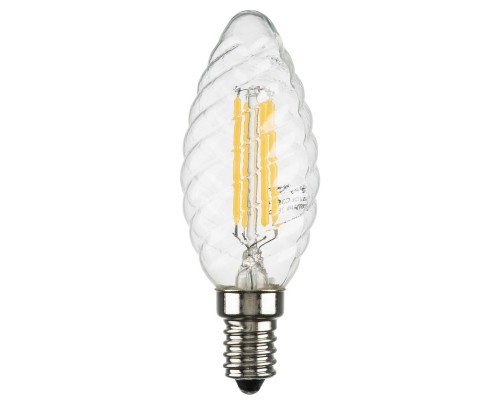 Лампа светодиодная филаментная Lightstar LED Filament E14 6W 3000K свеча прозрачная 933702