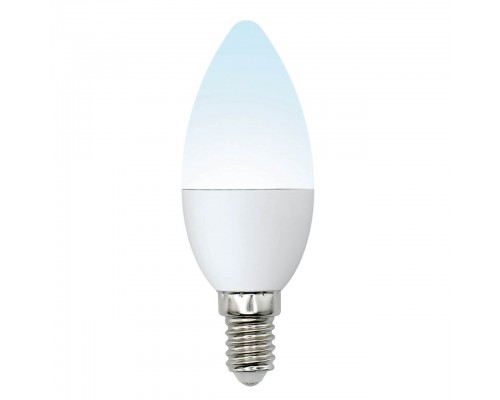 Лампа светодиодная Uniel E14 6W 4000K матовая LED-C37-6W/NW/E14/FR/MB PLM11WH UL-00002374