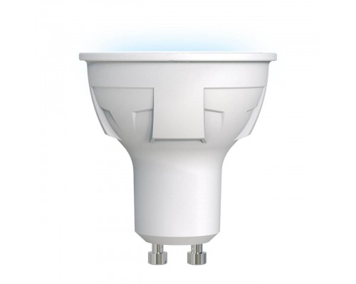 Лампа светодиодная Uniel GU10 6W 4000K матовая LED-JCDR 6W/NW/GU10/FR PLP01WH UL-00002421