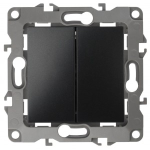 Переключатель двухклавишный ЭРА 12 10AX 250V 12-1106-05 Б0014667