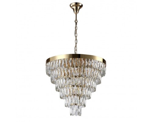 Подвесная люстра Crystal Lux Abigail SP-PL15 D620 Gold/Transparent