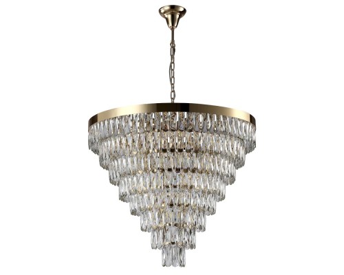 Подвесная люстра Crystal Lux Abigail SP22 D820 Gold/Transparent