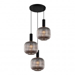 Подвесная люстра Lumina Deco Gato LDP 1217-3 GY+BK