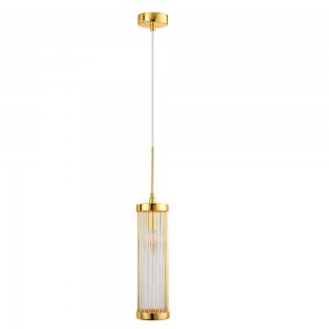 Подвесной светильник Crystal Lux Tadeo SP1 D100 Gold/Transparente