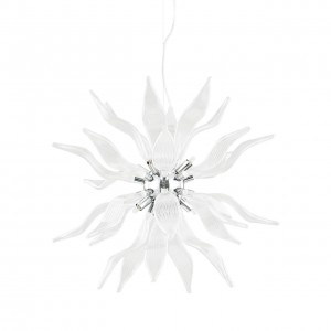 Подвесной светильник Ideal Lux Leaves SP8 Bianco 111957