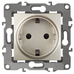 Розетка ЭРА 12 2P E Schuko 16A 250V 12-2001-04 Б0014684