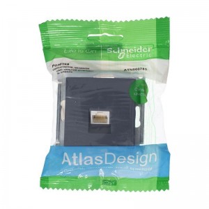 Розетка компьютерная RJ45 Schneider Electric AtlasDesign 5e кат UTP грифель ATN000783