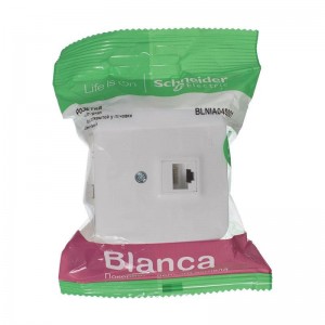 Розетка компьютерная RJ45 Schneider Electric Blanca 5e кат UTP белая BLNIA045001