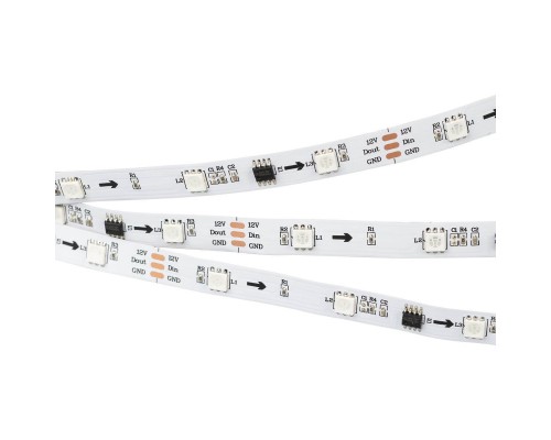 Светодиодная лента Arlight 7,2W/m 30LED/m 5060SMD разноцветная 5M SPI-B30-10mm 12V RGB-PX3 026368(2)