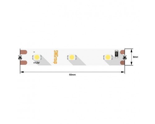 Светодиодная лента SWG 4,8W/m 60LED/m 3528SMD нейтральный белый 5M 006314