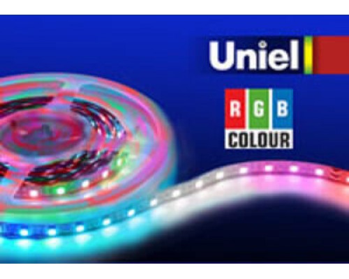 Светодиодная лента Uniel 14,4W/m 60LED/m 5050SMD RGB 5M ULS-5050-60LED/m-10mm-IP20-DC24V-14,4W/m-5M-RGB 04932