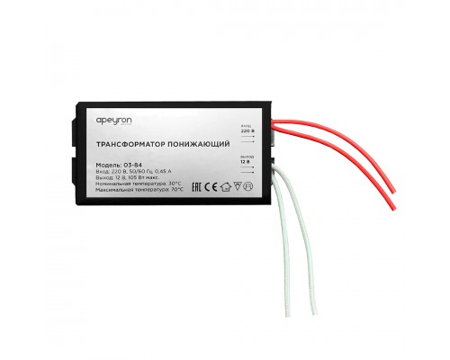 Трансформатор Apeyron AC 12V 35-105W IP20 03-84