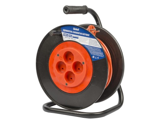 Удлинитель Uniel 4гн х 20м б/з YX10-004 /UCK-4N/2x1,00/20M/S Orange/Black UL-00009856