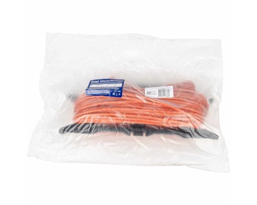 Удлинитель Uniel Ultra 1гн х 30м б/з YX10-101 /UCK-1N/2x1,00/30M/F Orange UL-00010801