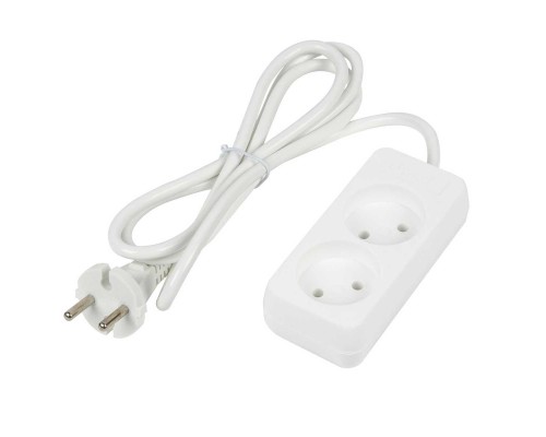 Удлинитель Uniel Ultra 2гн х 1,5м б/з S-CU2-1,5 White UL-00009975