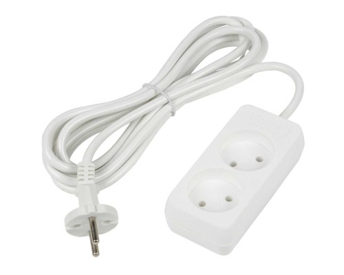 Удлинитель Uniel Ultra 2гн х 3м б/з S-CU2-3 White UL-00009977