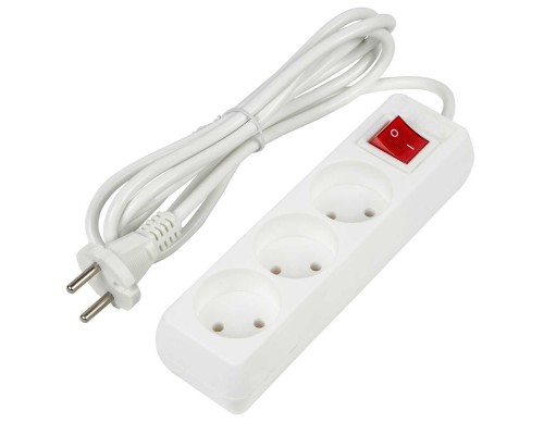 Удлинитель Uniel Ultra 3гн х 2м б/з S-CU3-2B White UL-00009994