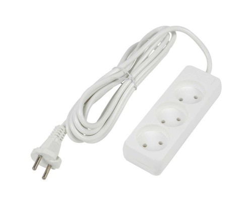 Удлинитель Uniel Ultra 3гн х 3м б/з S-CU3-3 White UL-00009982