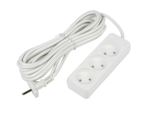 Удлинитель Uniel Ultra 3гн х 5м б/з S-CU3-5 White UL-00009984