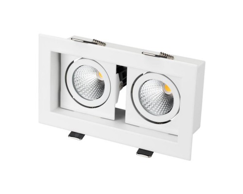 Встраиваемый светодиодный светильник Arlight CL-Kardan-S180x102-2x9W Warm 024127