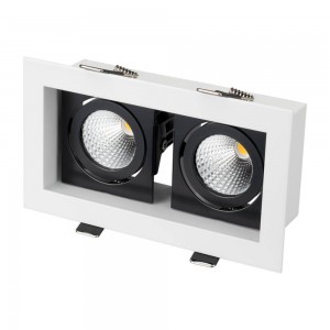 Встраиваемый светодиодный светильник Arlight CL-Kardan-S180x102-2x9W Warm 024130