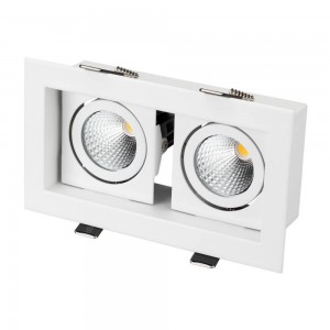 Встраиваемый светодиодный светильник Arlight CL-Kardan-S180x102-2x9W White 024128