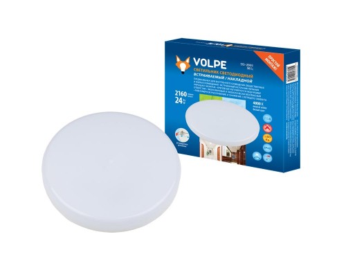 Встраиваемый светодиодный светильник Volpe ULM-Q250 24W/4000K White UL-00006757