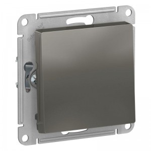 Выключатель одноклавишный Schneider Electric AtlasDesign 10A 250V сталь ATN000911